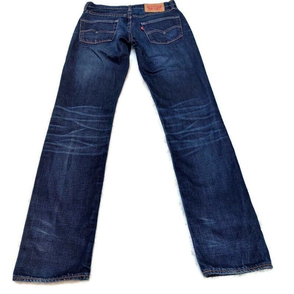 Levi's 511 Mens Size 29x30 Slim Fit Distressed Destroyed Denim Jeans Blue